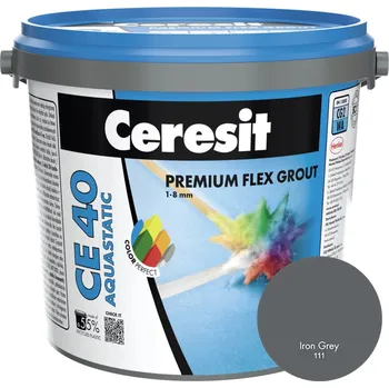 Spárovací hmota Ceresit CE 40 AQUASTATIC PREMIUM FLEX FUGA 111 Iron Grey 5kg, KS.81018