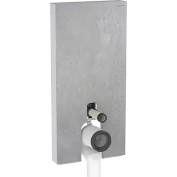 WC sada Geberit Monolith - Sanitární modul pro stojící WC, 101 cm, spodní přívod vody, vzhled betonu 131.002.JV.5