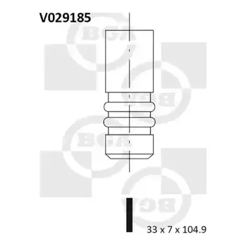 Rozvod motoru BGA Sací ventil BGA V029185