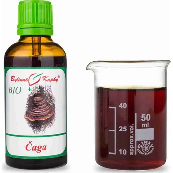 Doplněk stravy Bylinné kapky s.r.o. Čaga (chaga - rezavec) BIO - bylinné kapky (tinktura) 50 ml