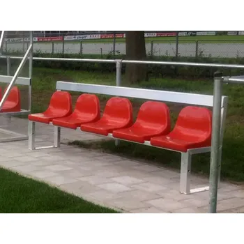 Lavička Schäper se sedačkami (Hliníková hráčská a trenérská lavička Schäper se sedačkami (délky 1–6 m, 2–12 míst))