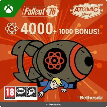 Hra pro Xbox Fallout 76: 4000 (+1000 Bonus) Atoms (Xbox One)