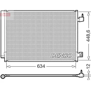 Výparník klimatizace Kondenzátor, klimatizace DENSO DCN17031