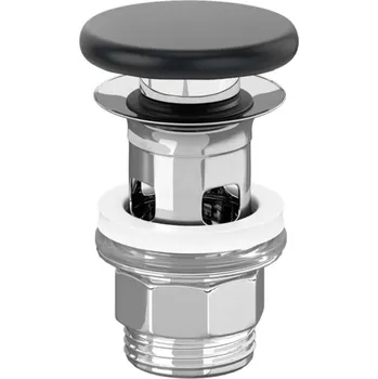 Sifon Villeroy & Boch - Umyvadlová výpusť, ClickClack, Pure Black 681700R7