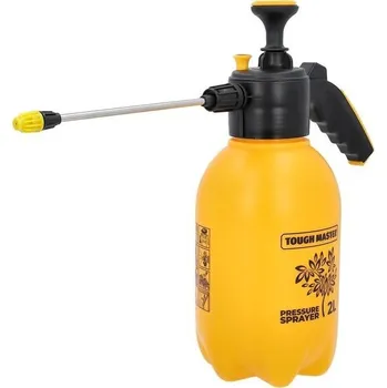 Odpuzovač zvířat Tlakový postřikovač TOUGH MASTER 2L s nastavitelnou tryskou, ruční pumpa, zahradní postřikovač pro