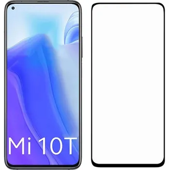 3x Picasee 3D tvrzené sklo s rámečkem pro Xiaomi Mi 10T - černé - 2+1 zdarma