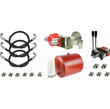 Čerpadlo Hydrolider Externí hydraulika pro Ursus C-360, čerpadlo 32cm3 s hřídelovým pohonem. Včetně rozdělovače, 20L nádrže, filtru a kabelů.