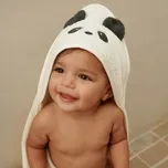 LIEWOOD Albert Kojenecká osuška s kapucí Panda Creme de la creme
