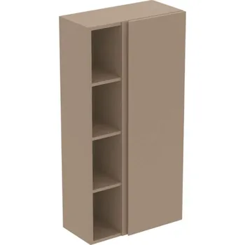 Nábytek Ideal Standard Finesse - Boční skříňka, 60x30x120 cm, 1 dvířka, panty vpravo, Matt Greige E3443UP