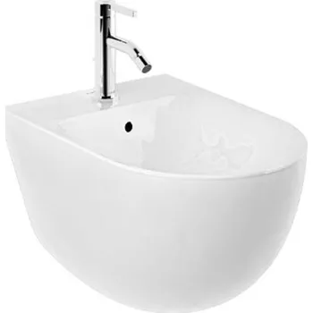 Bidet Kludi Resa D - Závěsný bidet, otvor pro baterii, lesklá bílá 24BIW0143