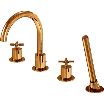 Vodovodní baterie Steinberg 250 - Baterie na okraj vany, 4-otvorová instalace, růžové zlato 250 2400 RG