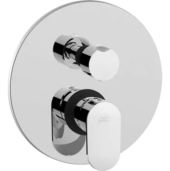 Vodovodní baterie Paffoni Candy - Sprchová podomítková baterie s přepínačem, 2 vývody, chrom CA018CR