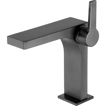 Vodovodní baterie Keuco Edition 11 - Umyvadlová baterie s výpustí, černý chrom kartáčovaný 51102130000