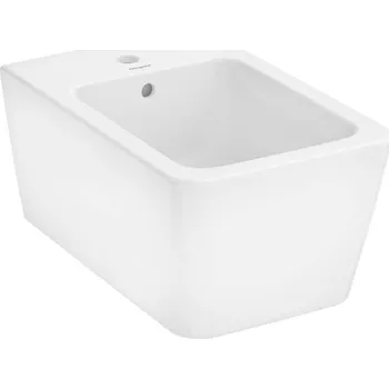 Bidet Hansgrohe EluPura Q - Závěsný bidet, otvor pro baterii, SmartClean, bílá 61170450