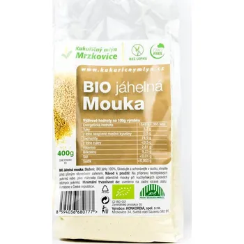 Mouka Kukuřičný mlýn BIO jahelná mouka hladká 400 g