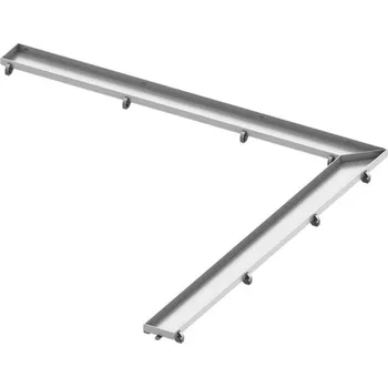 Tece TECEdrainline - Rošt pro rohový sprchový žlab 90 cm, leštěný nerez 610982
