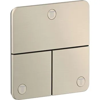 Vodovodní baterie Axor ShowerSelect ID - Ventil pod omítku pro 3 spotřebiče, kartáčovaný nikl 36781820