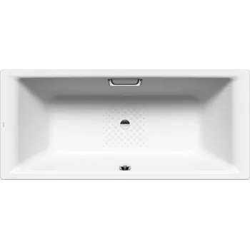 Vana Kaldewei Ambiente - Obdélníková vana Puro Duo 664, 180x80 cm, s otvory pro madlo, antislip, Perl-Effekt, bílá 266410223001