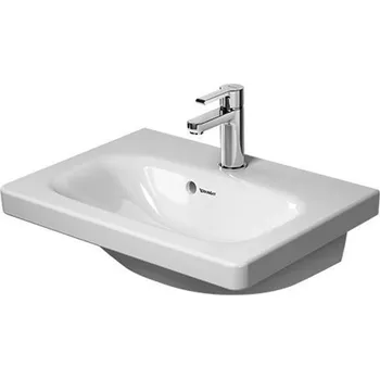 Umyvadlo Duravit DuraStyle - Umyvadlo 55x40 cm, s přepadem, s otvorem pro baterii, WonderGliss, bílá 23375500001