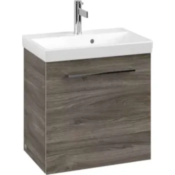 Villeroy & Boch Avento - Umyvadlová skříňka, 53x51x35 cm, 1 dvířka, Stone Oak A88800RK