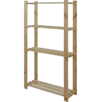 regál Dřevěný regál 150 x 80 x 28 cm