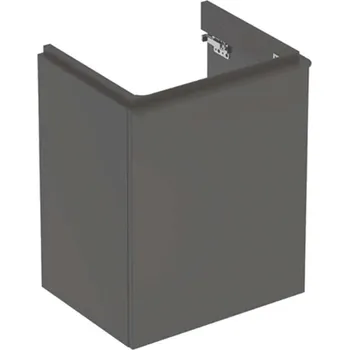 Geberit Smyle Square - Umyvadlová skříňka, 49x41x62 cm, 1 dvířka, panty vpravo, lávová 500.363.JK.1