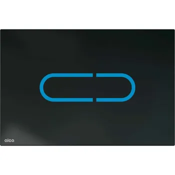 Splachovací tlačítko Alcadrain Ovládací tlačítka - Elektronické ovládání splachování, s podsvícením, pro instalační moduly Slim, sklo/černá NIGHT LIGHT-1-SLIM