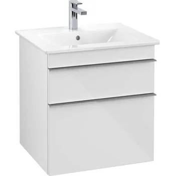 Koupelnový nábytek Villeroy & Boch Venticello - Umyvadlová skříňka, 55x59x50 cm, 2 zásuvky, Glosy White A92301DH