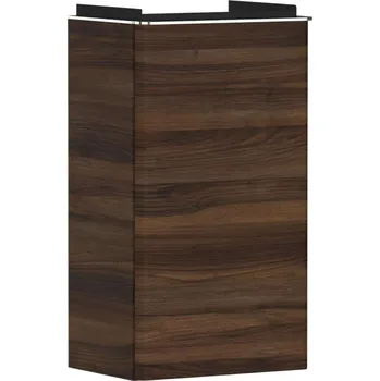 Koupelnový nábytek Hansgrohe Xelu Q - Umyvadlová skříňka, 63x34x27 cm, 1 dvířka, panty vpravo, tmavý ořech/chrom 54018000