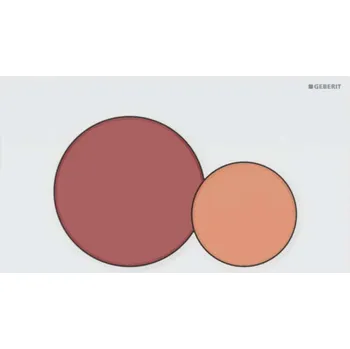 Splachovací tlačítko Geberit Sigma01 - Ovládání splachování, karmínově červená/oranžová/bílá 115.770.FY.5