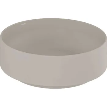 Umyvadlo Kludi Resa R - Umyvadlo na desku, průměr 40 cm, matná písečně šedá 58CW10O2