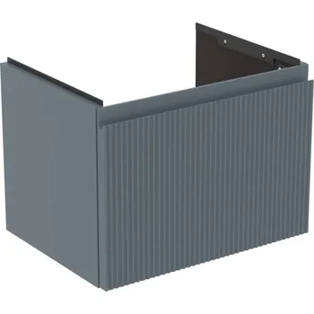 Nábytek Ideal Standard Finesse - Umyvadlová skříňka, 50x38x37 cm, 1 zásuvka, Ribbed Matt ashblue E3375UQ
