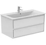 Ideal Standard Connect Air - Skříňka pod umyvadlo, 100x44x52 cm, lesklá bílá/bílá mat E0821B2