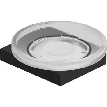 Mýdlenka Kludi Vela C - Mýdlenka s držákem, sklo/matná černá 3198539