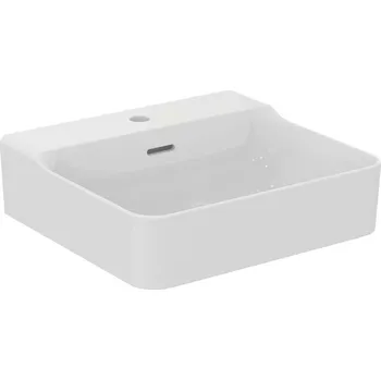 Umyvadlo Ideal Standard Conca Ceram - Umyvadlo 50x45 cm, s přepadem, otvor pro baterii, bílá T369001