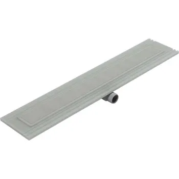 Odvodňovací žlab I-Drain Liquid - Sprchový žlab 70 cm, s roštem, tmavý beton EP5.SS.0700.D