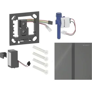 Splachovací tlačítko Geberit - Elektronické ovládání splachování pisoárů typ 40, bateriové napájení, Bluetooth, sklo/lávová 116.237.JK.1