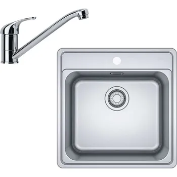 Nerezový dřez Franke Sety - Kuchyňský set N90, nerezový dřez BCX 610-51 a baterie FB 250.031, chrom 101.0700.673