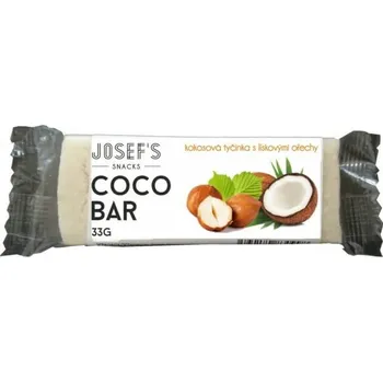 Josef`s snack Kokosová tyčinka s lískovým ořechem 33 g