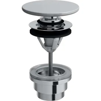 Sifon Laufen Odtokové soupravy - Uzavíratelná výpusť, Click-clack, matná šedá H8981927590001