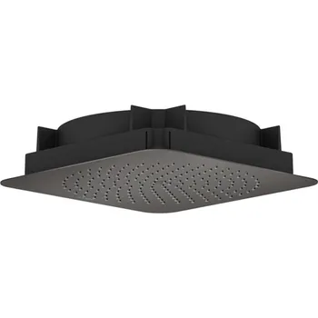 Sprchová hlavice Axor Citterio C - Hlavová sprcha 27x27 cm, kartáčovaný černý chrom 28794340