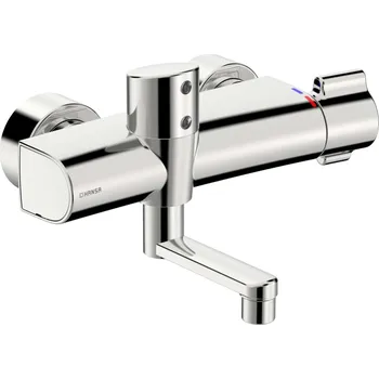 Vodovodní baterie Hansa Clinica - Elektronická termostatická umyvadlová baterie, bateriové napájení, chrom 08866201