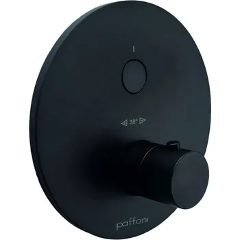 Vodovodní baterie Paffoni Compact Box - Termostatická sprchová baterie pod omítku, matná černá CPT013NO