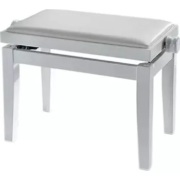 Příslušenství pro klávesový nástroj Stolička klavírní Discacciati KD20-WHS bílý mat/bílý vinyl