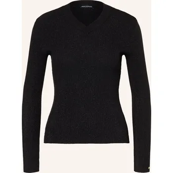 Armani Exchange Dlouhé Rukávy S Třpytivou Přízí, černá