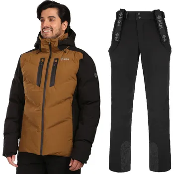 Pánský lyžařský komplet Skimmio BRN 3XL + Rhea BLK 4XL