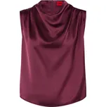 Hugo Dámské Saténové Tričko Casmini, tmavě fialová, 40