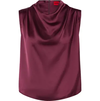 Dámská halenka Hugo Dámské Saténové Tričko Casmini, tmavě fialová, 40