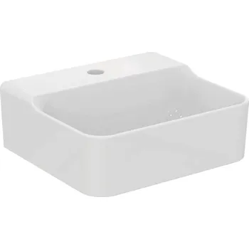 Umyvadlo Ideal Standard Conca Ceram - Umývátko na desku 40x35 cm, bez přepadu, otvor pro baterii, bílá T387801
