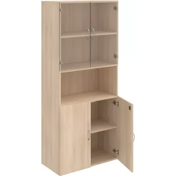 Policová skříň DZ 5 80 07 – Skříň policová dvéřová 185 × 80 cm - Akát , Akát , USN – Hobis